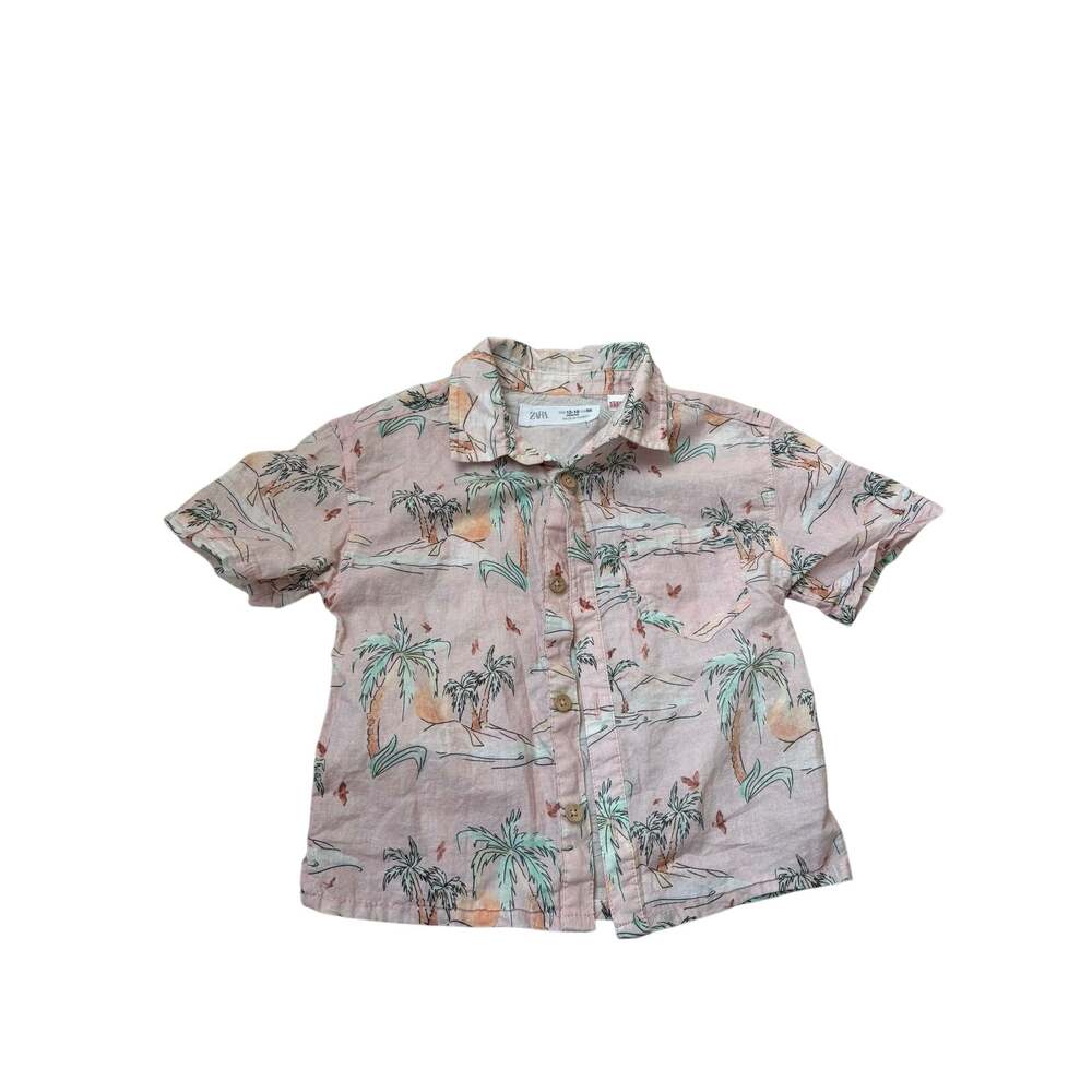 Baby Boy Zara Casual Button Up Size 9-12 Months